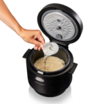 rijstkoker 1 liter wit zwart