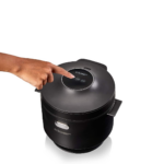 rijstkoker 1 liter wit zwart