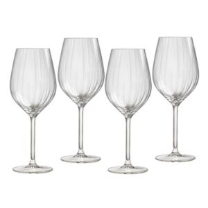 Royal Leerdam Rode wijn glas Plissé 510 ml - set van 4