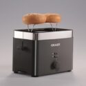 graef broodrooster zwart met 6 standen en ontdooistand voor perfecte toast