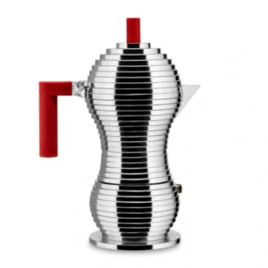 Alessi Pulcina Espressopot Inductie Rood | 3 of 6 Kops - 30 cl Alessi Pulcina Espressopot Inductie Rood | 3 of 6 Kops - 30 cl